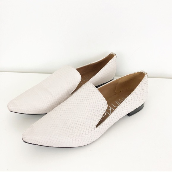Calvin Klein Shoes - Calvin Klein Erin Snakeskin Loafers